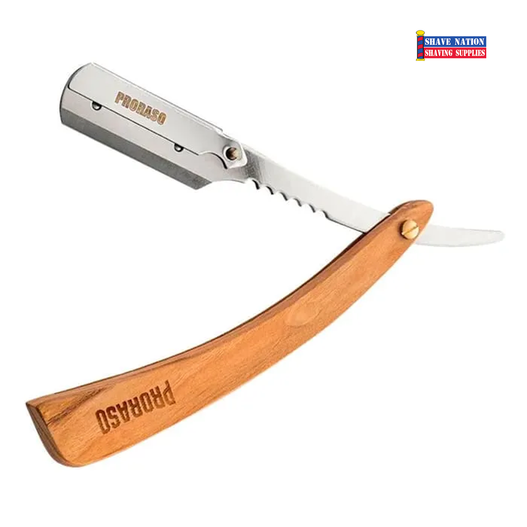 Proraso Professional Wooden Handle Shavette Razor