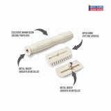 Razorine White Castle Classic II Open Comb 3 Piece Safety Razor-From Italy