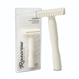 Razorine White Castle Classic II Open Comb 3 Piece Safety Razor-From Italy