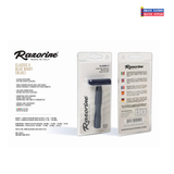 Razorine Classic II Blue Night Open Comb 3 Piece Safety Razor-From Italy