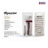 Razorine Red Marsala Classic II Open Comb 3 Piece Safety Razor-From Italy