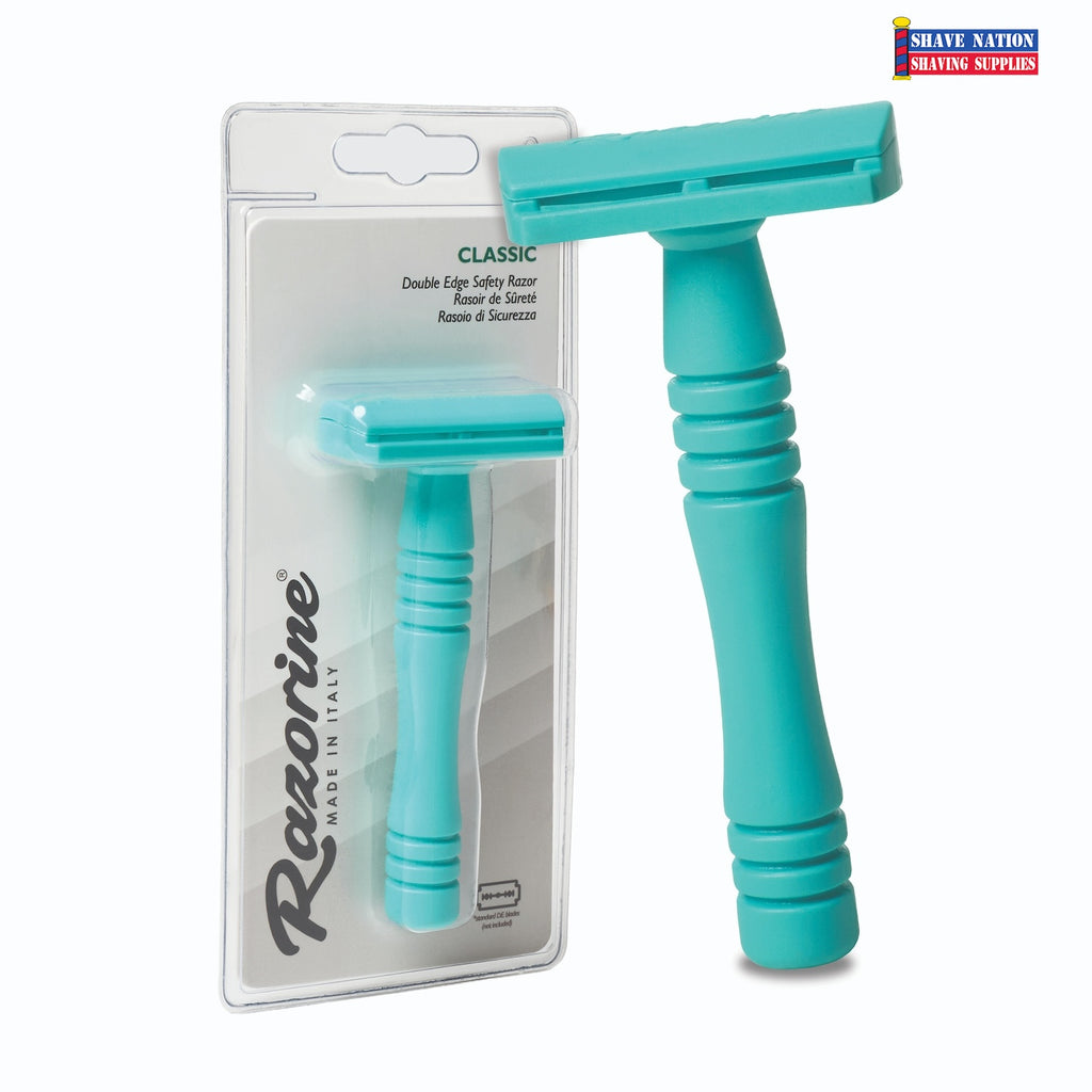 Razorine Turquoise Island Closed Comb 3 Piece Safety Razor-From Italy