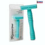 Razorine Turquoise Island Closed Comb 3 Piece Safety Razor-From Italy