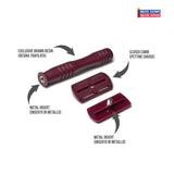 Razorine Red Marsala Closed Comb 3 Piece Safety Razor-From Italy
