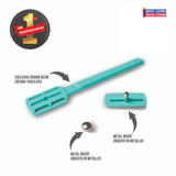 Razorine Concept Turquoise Island Closed Comb 3 Piece Shavette Safety Razor-From Italy