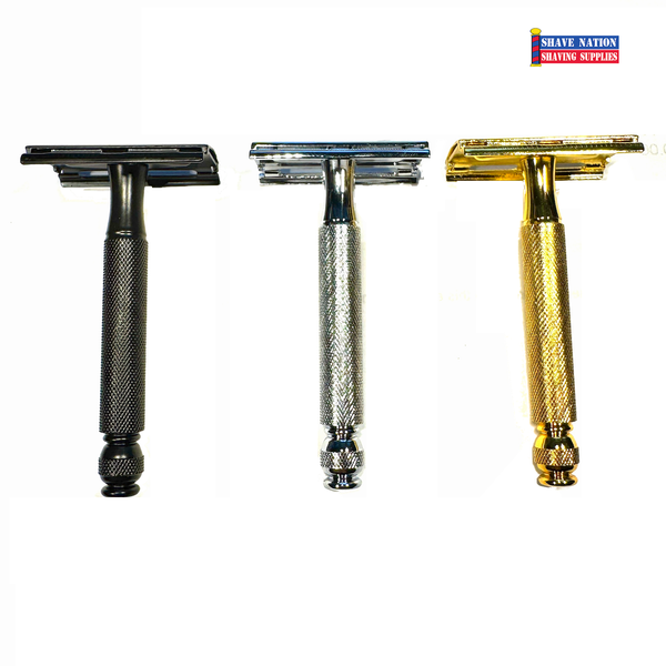 Replitech Three Piece Tech Safety Razor | Shave Nation Shaving Supplies®