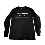 Shave Nation Comfy Long Sleeve Crew Neck Shirt Size Small to XXXL