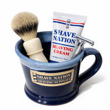 NEW! Shave Nation Custom Stoneware Shaving Mug-Made in USA