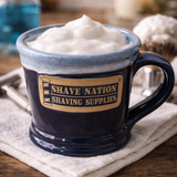NEW! Shave Nation Custom Stoneware Shaving Mug-Made in USA
