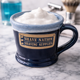 NEW! Shave Nation Custom Stoneware Shaving Mug-Made in USA