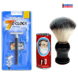 Beginners Shave Kit-Razor-Brush-Shaving Soap Stick