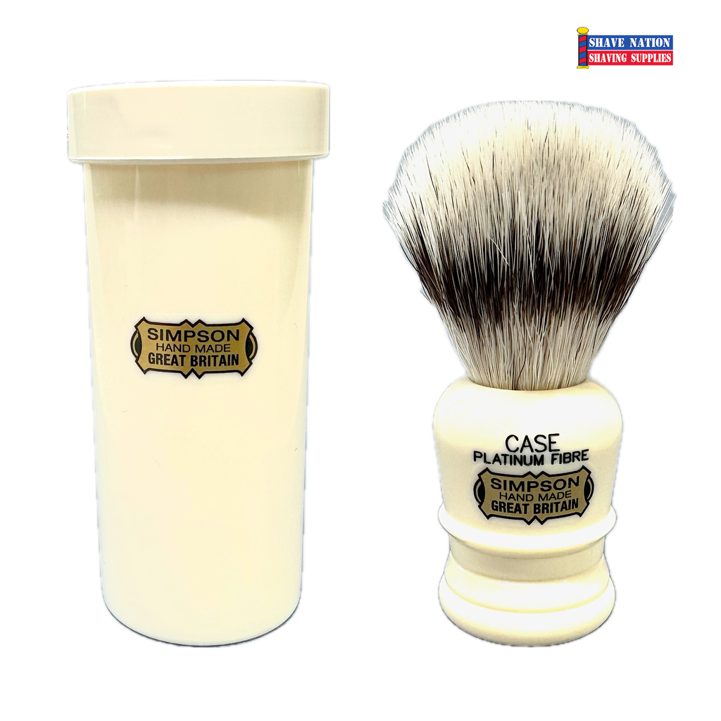 Simpsons Case Platinum Fibre Synthetic Brush with Travel Tube