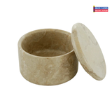 Small Fossil Shave Bowl with Matching Lid