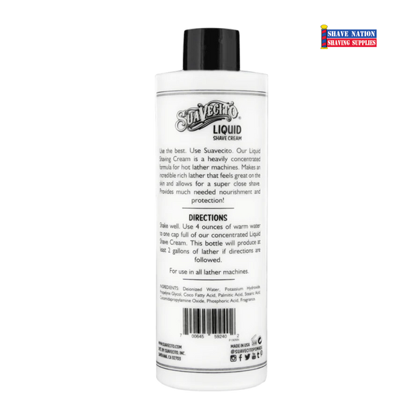Suavecito Liquid Shave Cream | Shave Nation Shaving Supplies®