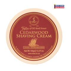 Taylor of Old Bond Street Cedarwood Shaving Cream Jar