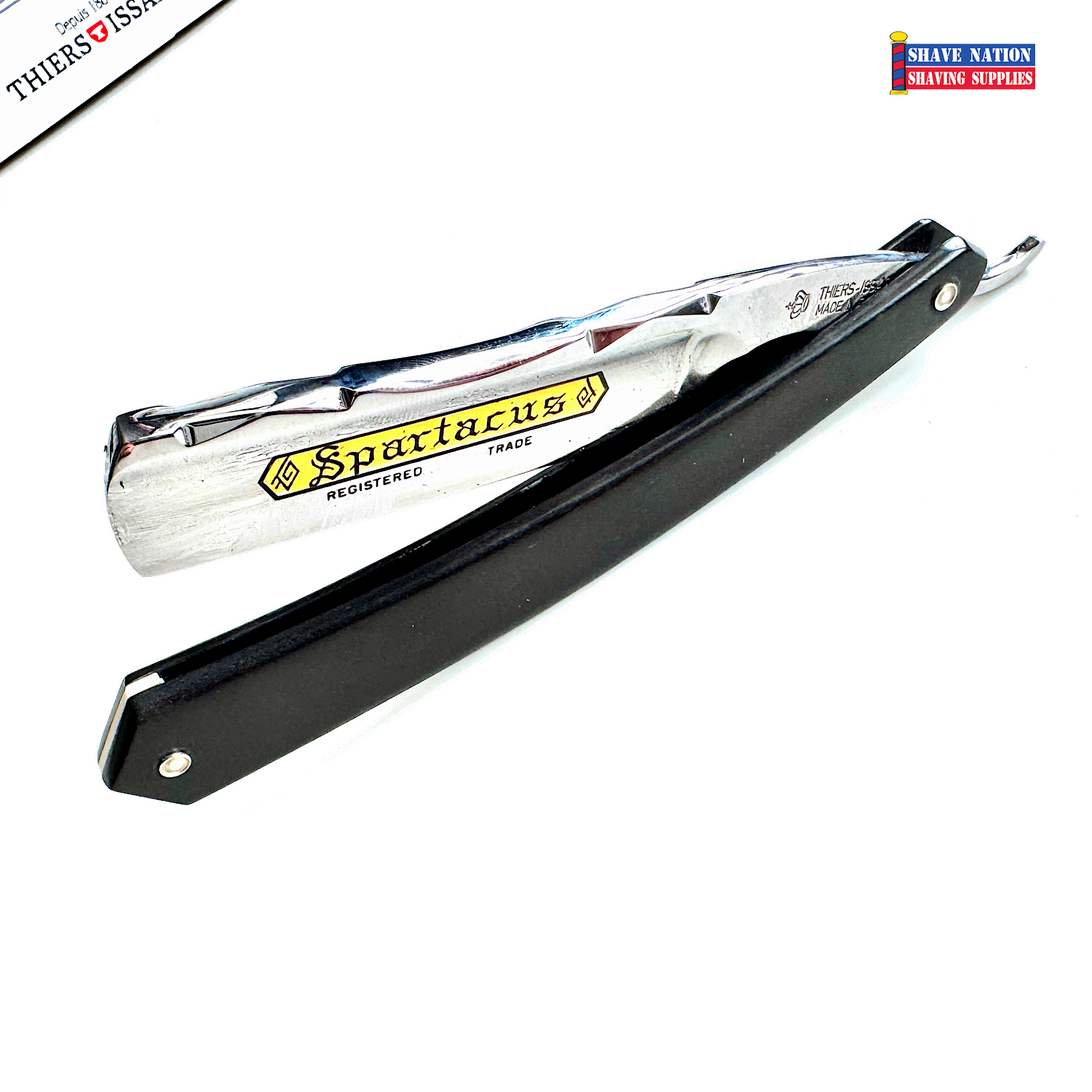 Rouns Shape Razor Thiers Issard Spartacus Straight Razor 6/8 Blade Round Nose | Shave ...