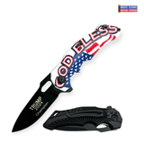 Tiger-USA Spring Assisted Drop Point Knife TRUMP Champion 2024