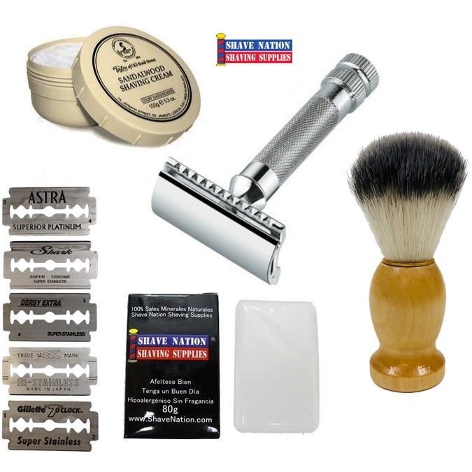"Get Your Shave On!" 34C Beginners Safety Razor Set