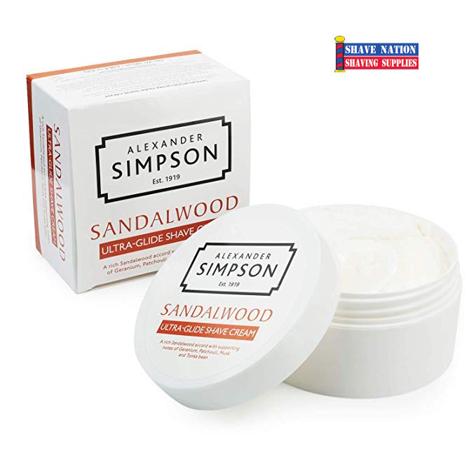 Alexander Simpsons Ultra-Glide Shaving Cream Jar | Shave Nation Shaving ...