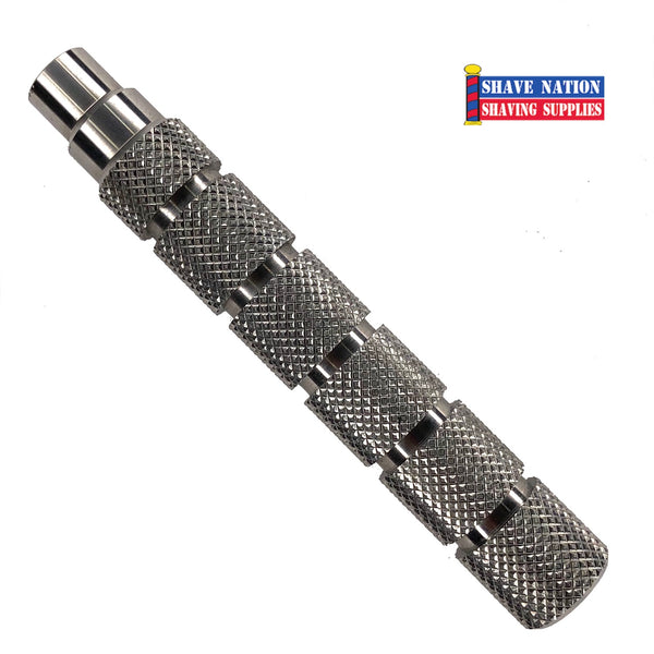 Alpha 316L Stainless Steel Safety Razor Handle | Shave Nation Shaving ...