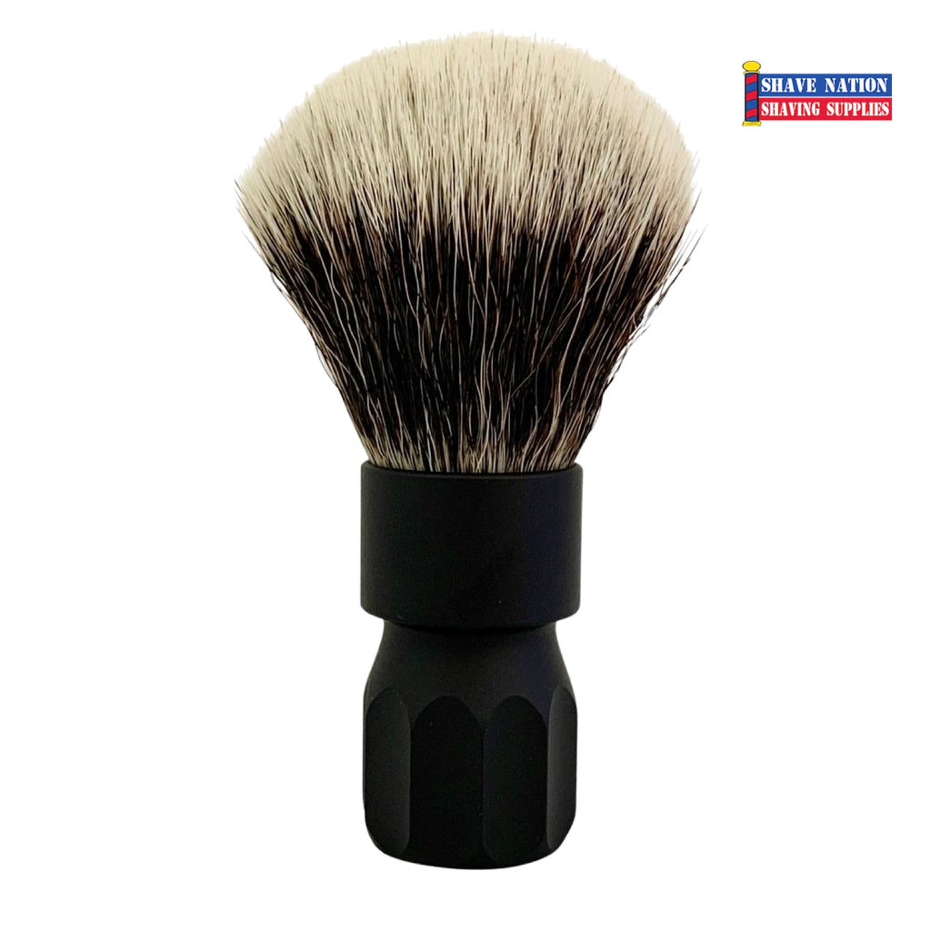 Alpha Revolver G4 Synthetic Black Shaving Brush