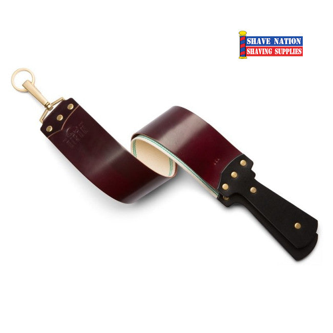 Bison USA Maroon Cordovan Leather Straight Razor Strop | Shave Nation ...