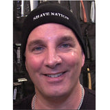 Shave Nation Black Fitted Knit Cap