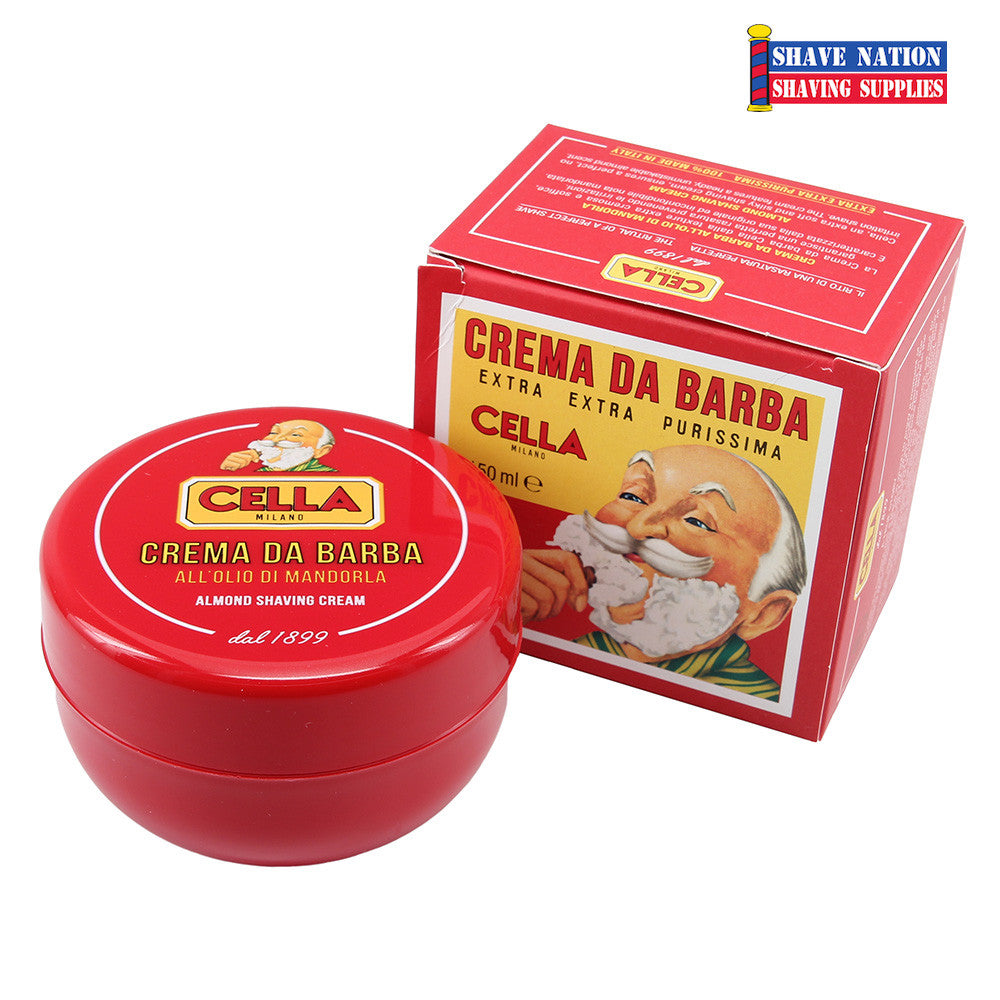 Cella Shaving Cream Sweet Almond Jar