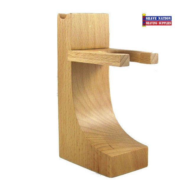 Colonel Conk Razor & Brush Stand-Wood