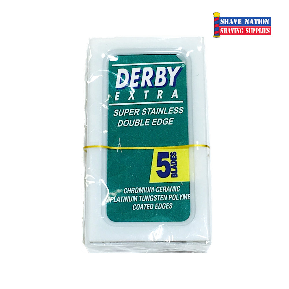Derby Extra Super Stainless DE Blades 5 PK-Green