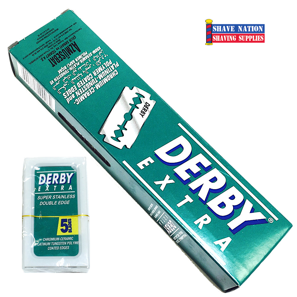 Derby Extra Stainless DE Blades 100ct Green