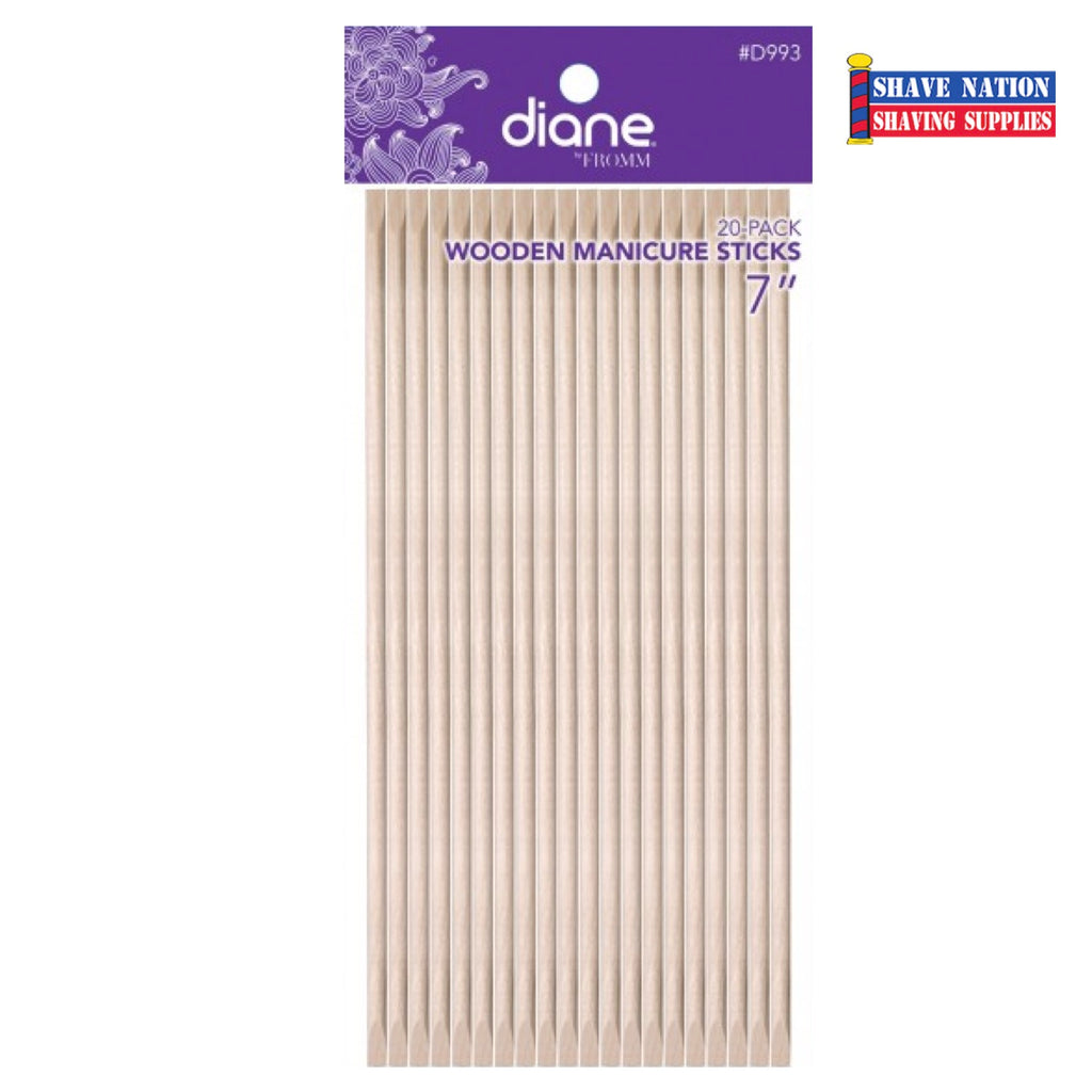 Diane Wooden Manicure Sticks 20 Pack
