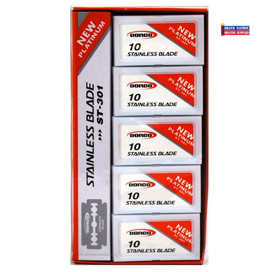 Dorco Stainless DE Blades Red 100ct