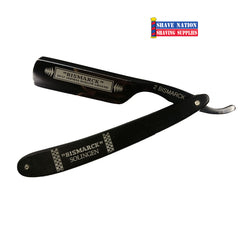 Dovo Bismarck 6/8 Black Straight Razor with Ebony Handles