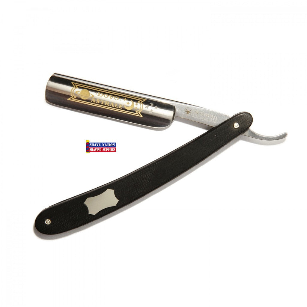 Dovo Astrale Straight Razor 5/8 Ebony with Engraving Plate