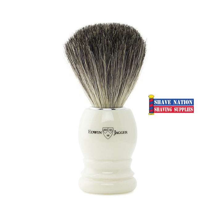 Edwin Jagger Pure Badger Ivory Handle Brush