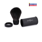 Edwin Jagger Black Travel Shaving Brush-Black Synthetic