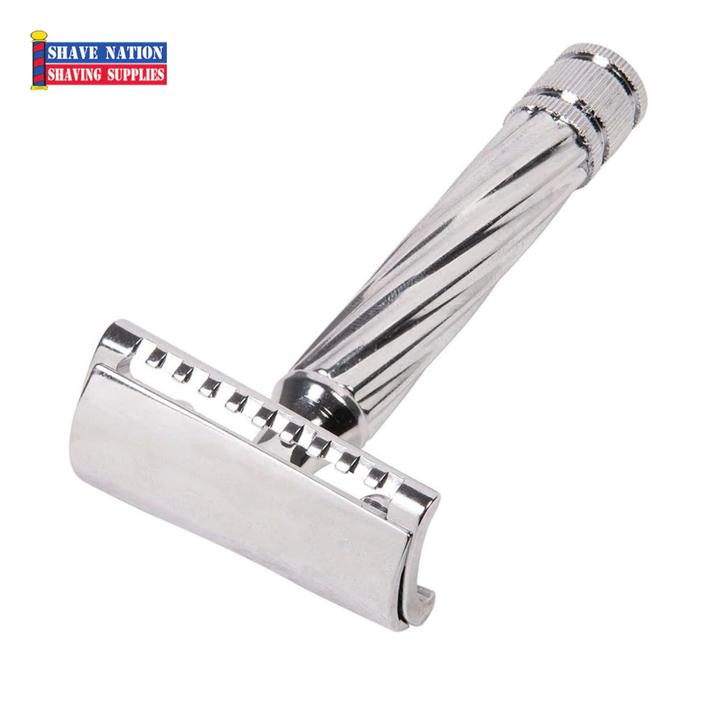 Fatip Lo Storto Closed Comb Slant Bar Chrome Safety Razor