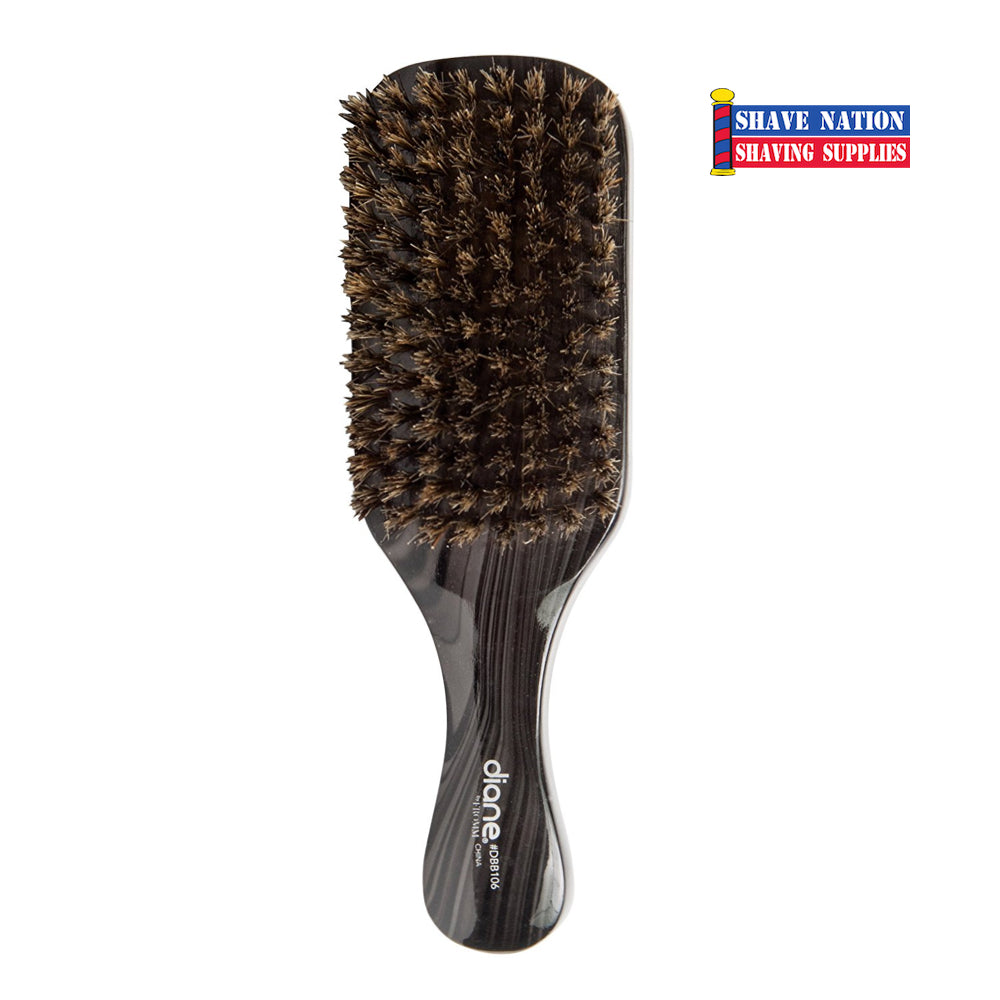 Diane 100% Boar Military Club Brush Camo Wood Handle