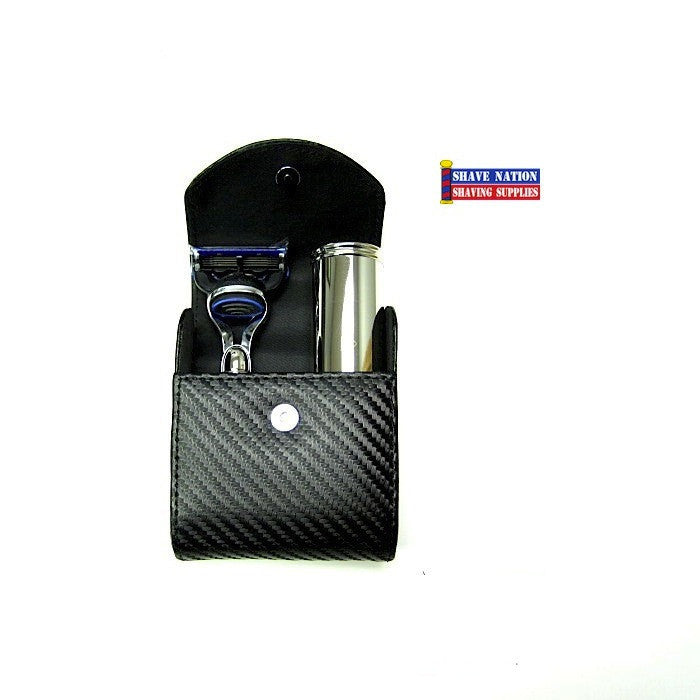 Edwin Jagger Fusion Razor Travel Kit-Carbon