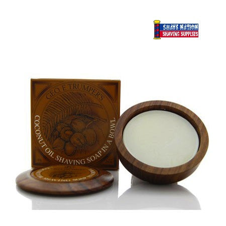 Geo F Trumper Shaving Soap in Bowl Coconut Oil