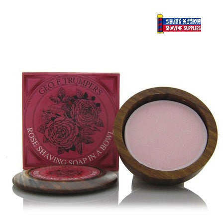 Geo F Trumper Shaving Soap Wood Bowl Rose