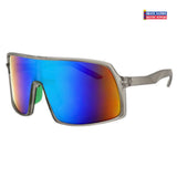 Sport Wrap Polarized Shield Sunglasses