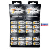 Gillette 7 O'Clock Super Platinum DE Blades Black 100ct.