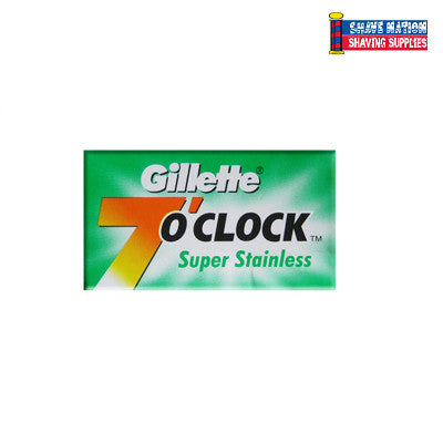 Gillette 7 OClock DE Blades 5Pk. Green