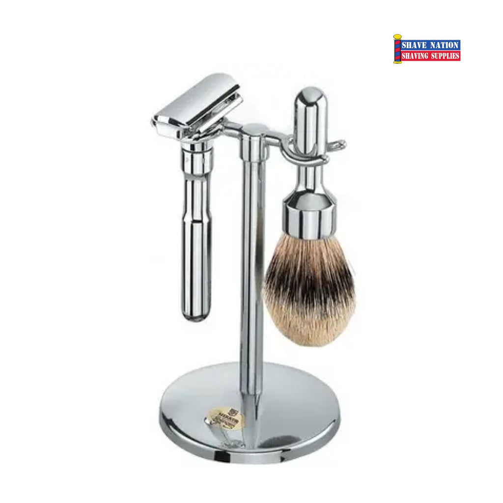 Shave Nation Double Razor & Brush Stand - Holds Large and Small Brushe