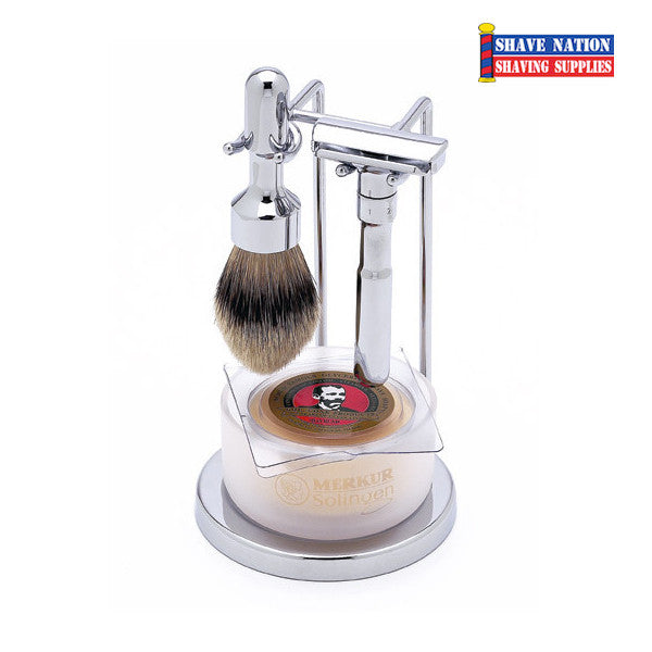 Merkur Futur Adjustable Safety Razor Set 4-Piece Polished Chrome