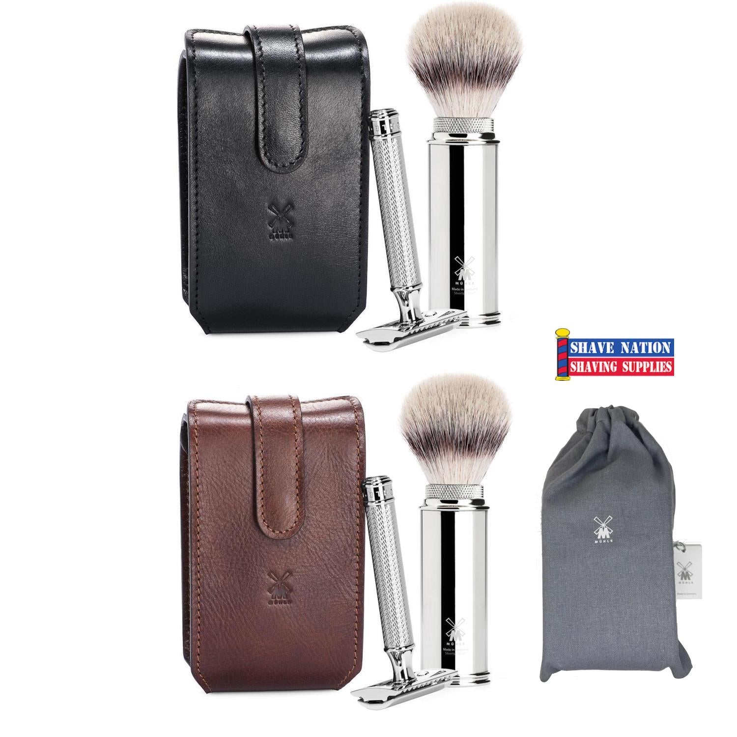 R89 Razor MUHLE R89 Razor and Shaving Brush Travel Set | Shave Nation Shaving ...