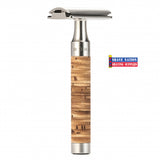 Muhle R95 Rocca Birch Bark Closed Comb Stainless Steel Safety Razor