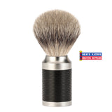Muhle Rocca Silvertip Badger Shaving Brush Black Handle